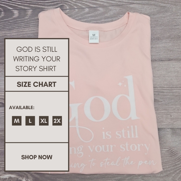 Mariana Light Pink Inspirational Short Sleeve Tee - Picture 2 of 4